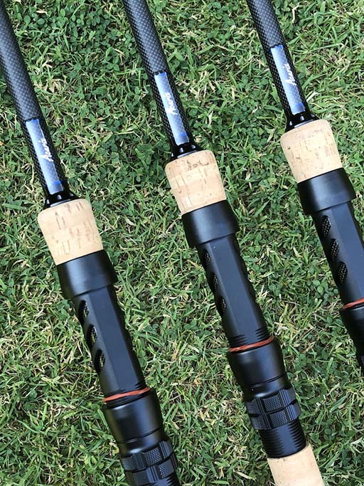 2× Harrison Advanced Rods 12ft 3lbs Acurix mit Fuji Guides Carp